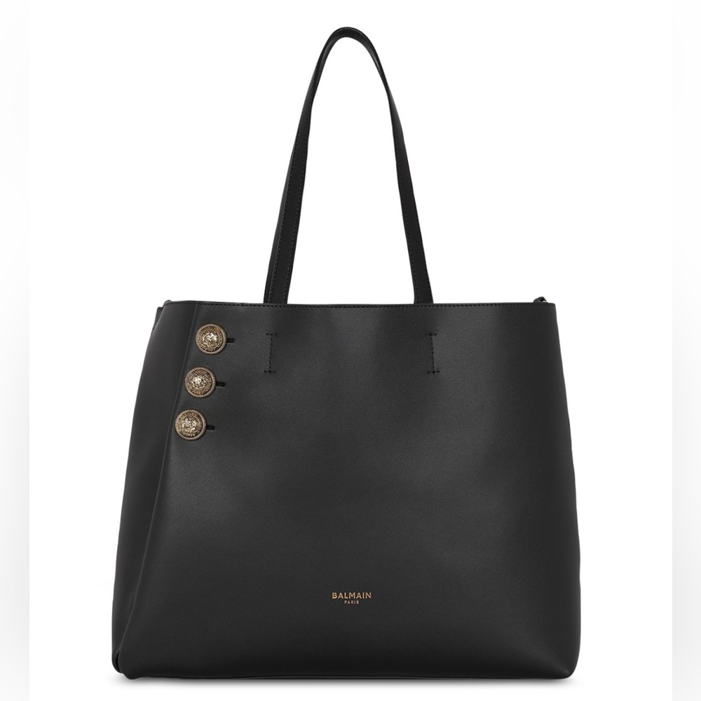 BALMAIN Embleme Leather Tote with removable Pouch Pre-Owned